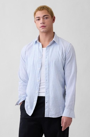 Moška srajca iz lanene mešanice