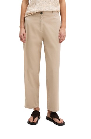 Tapered fit chinos in stretch cotton twill