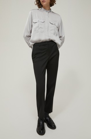 Slim fit volnene hlače