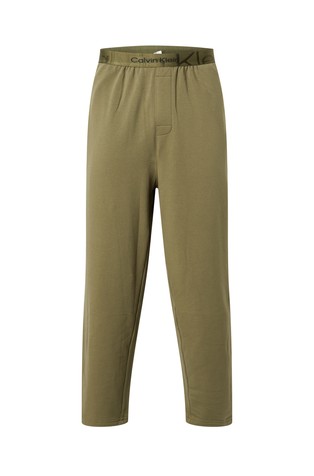 CALVIN KLEIN Spodnji del pižame - Embossed Icon Zelena - Green 4