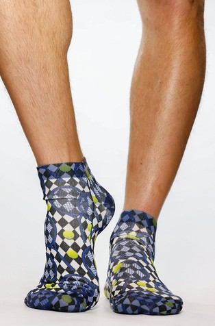 Blue Racket men's ankle socks