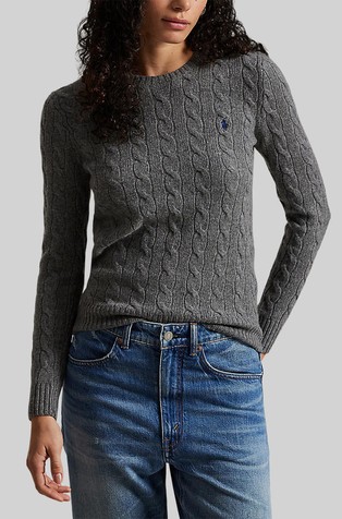 Cable Wool-cashmere Crewneck Sweater