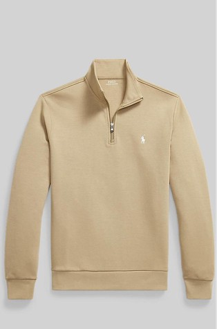 Cotton-blend Quarter-zip Pullover