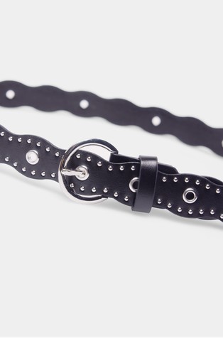 SPRINGFIELD Belt with metal studs and rivets Black 3