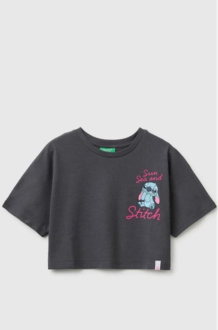 Disney© Lilo & Stitch cropped majica s kratkimi rokavi