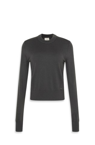 Merino Wool Blend Crew Neck Jumper