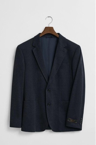 Slim fit suknjič iz dvobarvne piké tkanine