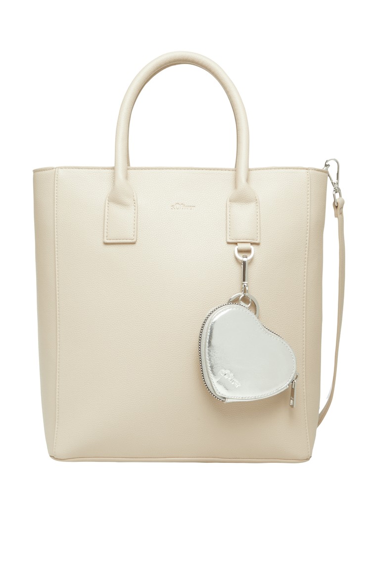 S.OLIVER Shopper torba iz umetnega usnja Bež - Beige 