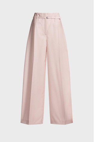 Relaxed fit hlače iz deviške volne