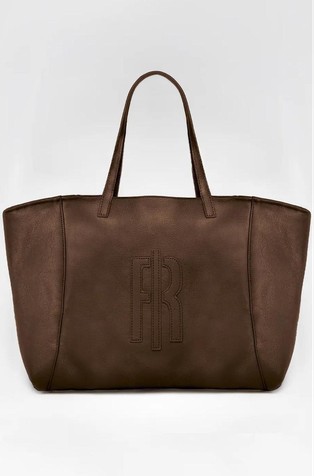 Large tote bag with faux-fur lining