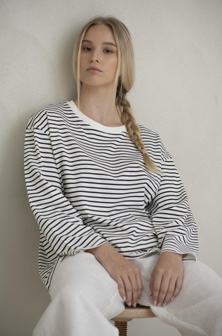 Izakova x lunilou Le Marin Striped T-shirt