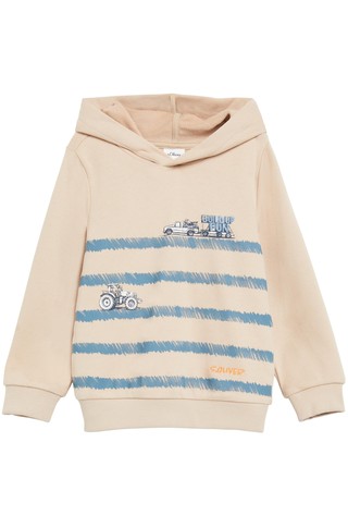 Hooded sweatshirt with front print