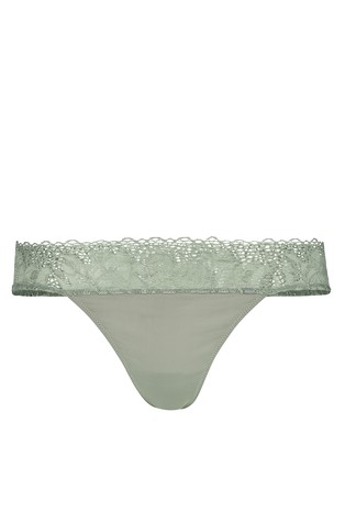 SKINY Every day in lace nature čipkaste tangice iz mikrofibre Zelena - Olive 3