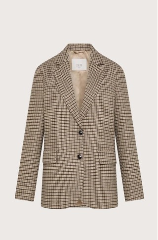 Checked pattern jacket