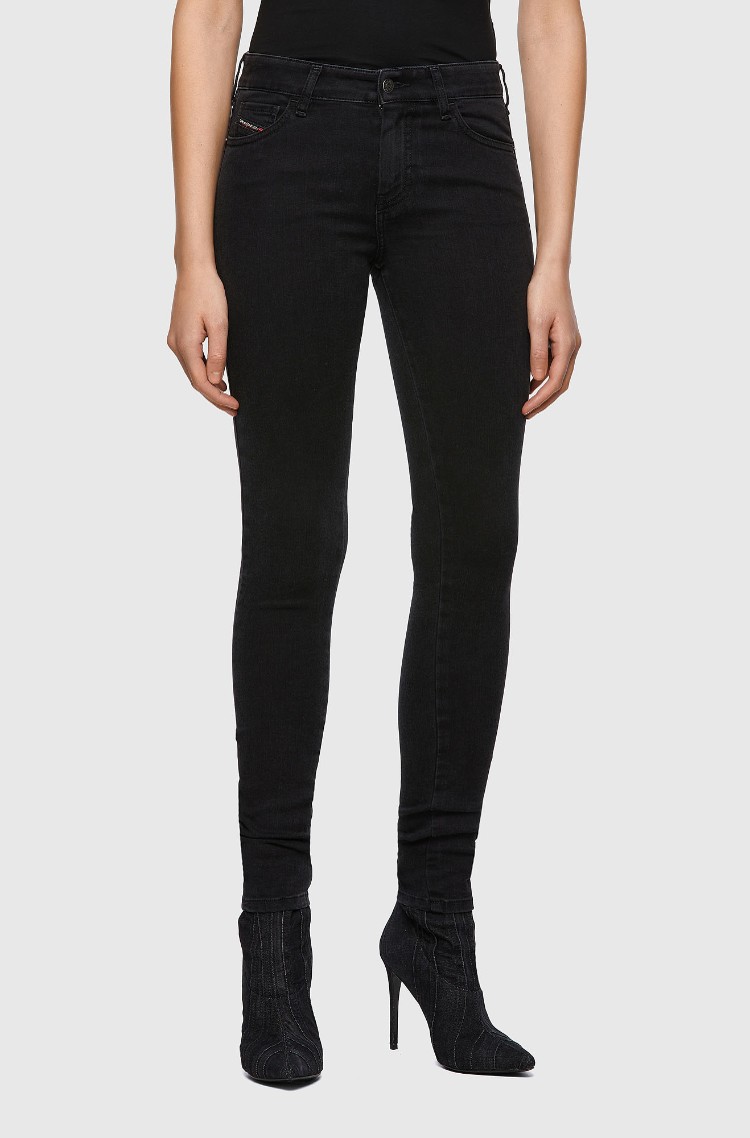 DIESEL Super skinny - Slandy 069VW Black/Dark Grey 