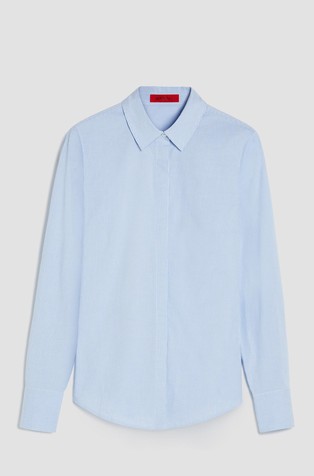 Slim cotton poplin shirt