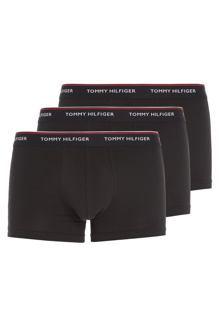 TOMMY HILFIGER Paket 3 logo boksaric Črna - Black 