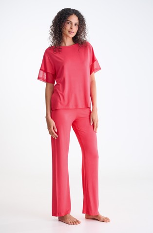 Sia pižama s kratkimi rokavi iz viskozne mešanice