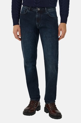 Regular fit raztegljive jeans hlače