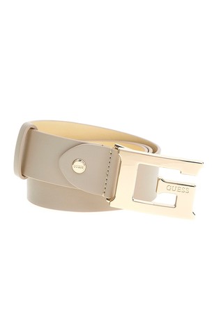 GUESS Masie logo buckle belt Stone 2