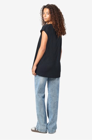 NOISY MAY NMMATHILDE oversized fit majica s kratkimi rokavi Črna - Black Colour 2
