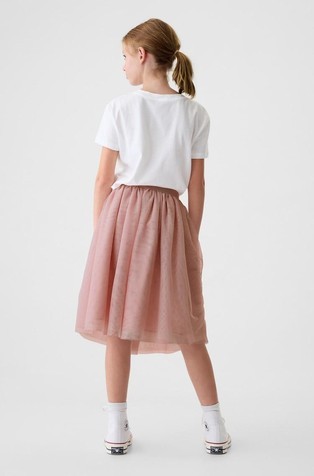 GAP Midi krilo iz tila za deklice Roza - Primitive Pink 2