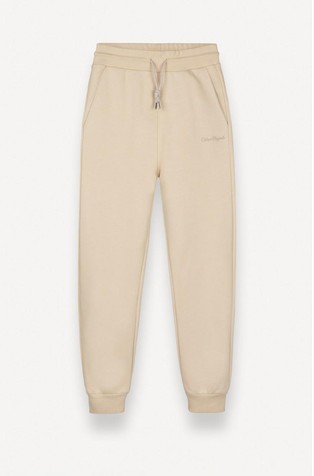 High-waist tracksuit bottoms with embroidery