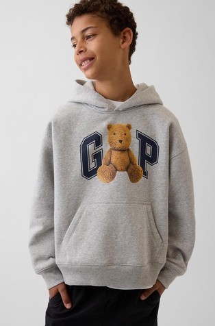 Gap logo pulover s kapuco in medvedkom Brannanom za dečke