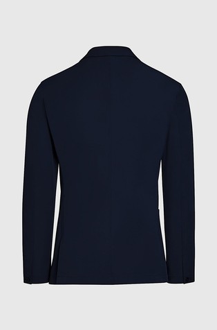 ALPHATAURI Single-breasted jacket in performance-stretch jersey Navy 7