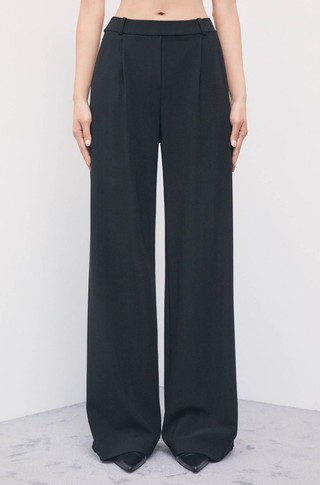 Palazzo trousers with pleats