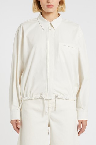 Monochrome cotton overshirt