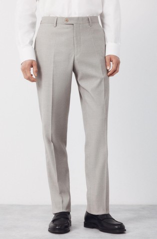 Serie XXI slim fit structured trousers