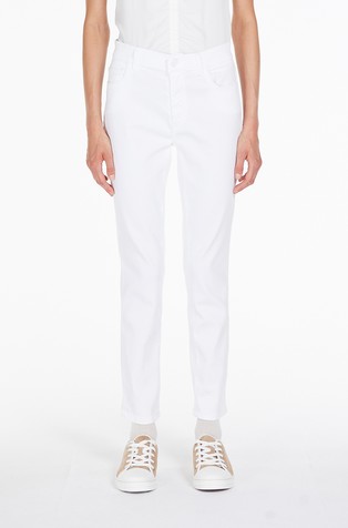 Monochrome skinny denim trousers