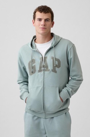 Relaxed Gap Logo French Terry Zip Hoodie
