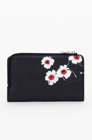 DESIGUAL Small floral wallet Black / Multi 2