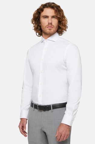 Slim Fit Stretch Cotton and Nylon Shirt