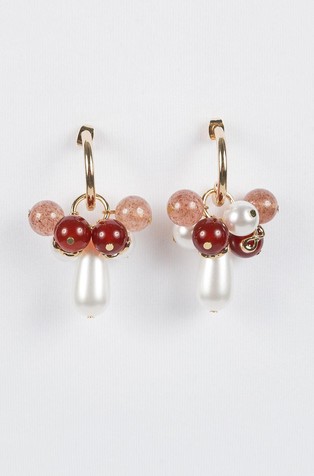 Uhani iz večbarvnih kamnov