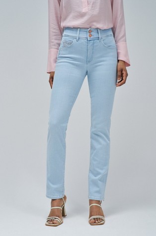 Secret push in cropped slim  jeans