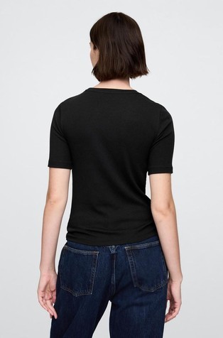 GAP Modern Crewneck T-Shirt Black 2