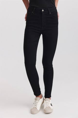 High-rise skinny jeans