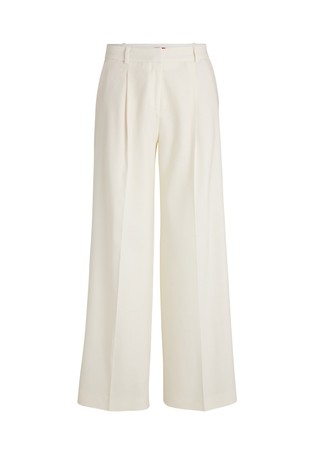 Regular-fit trousers in a linen blend