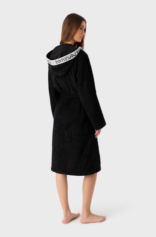 EMPORIO ARMANI Unisex bathrobe Black 4