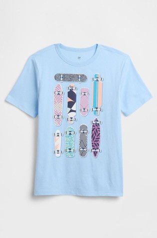 Majica s kratkimi rokavi s potiskom za dečke