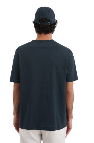 MARC O'POLO T-shirt made from soft slub jersey Dark Navy 2
