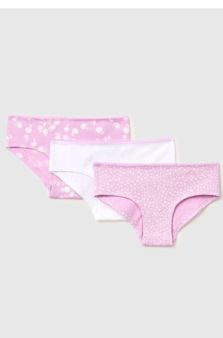 Paket 3 spodnjih hlačk iz elastičnega bombaža