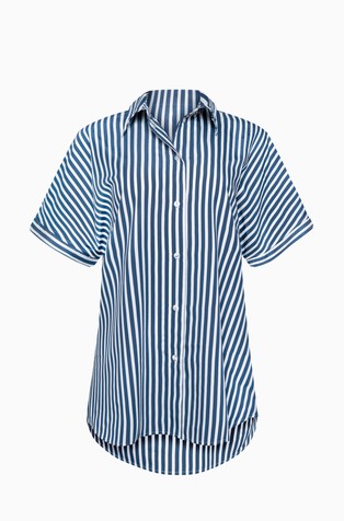 Sydney črtasta srajca s kratkimi rokavi