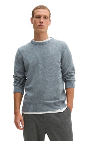 Wool-blend knit sweater