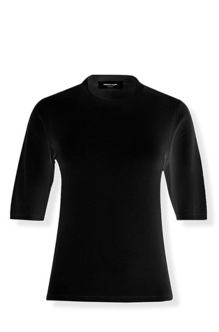 Short-sleeved sweater with sequins