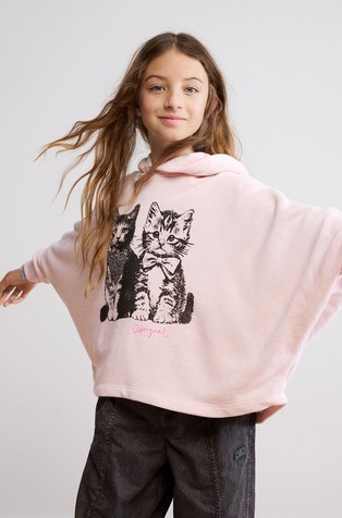 Oversize hoodie with print
