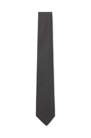 Jacquard-structured tie with silk